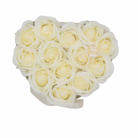 13 Rosas blancas de jabón-3