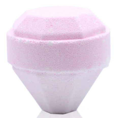 Bombas de baño con forma de gema de orquídea rosa