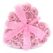 Set of 24 Soap Flower Heart Box - Pink Roses