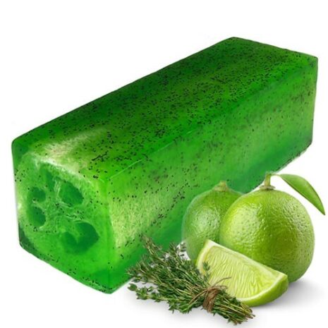 Savon en barre exfoliant de Lime and Tyme's