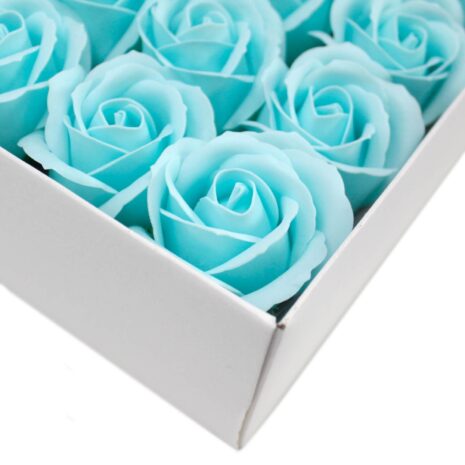 Bouquet de roses de savon bleu-3