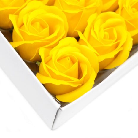Bouquet de roses de savon jaunes-3