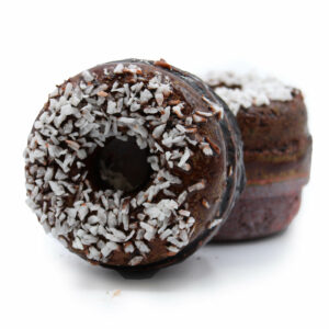 chocolate coconut donut bath bomb 2
